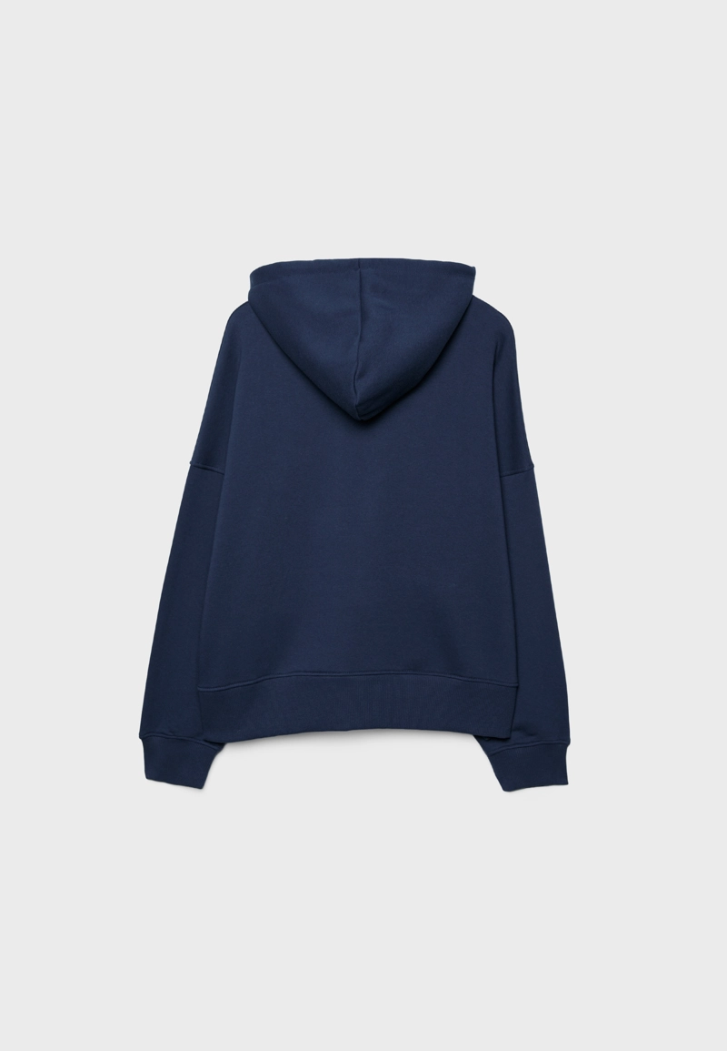 Толстовка с капюшоном и блестящей отделкой