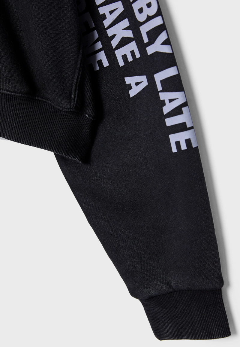 Толстовка с эффектом потертости из мягкой ткани