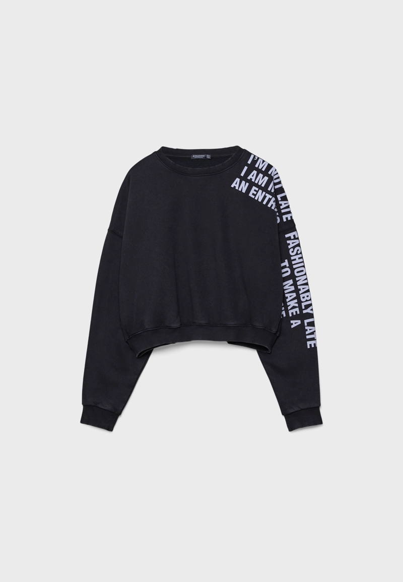 Толстовка с эффектом потертости из мягкой ткани