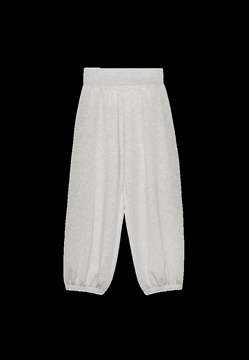 Мягкие брюки-джоггеры «рукава-фонарики» с отворотом на талии