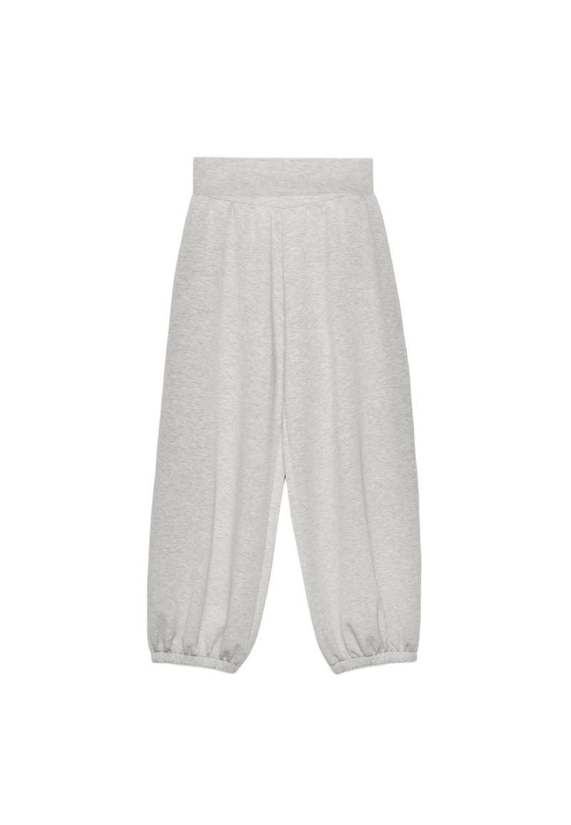 Мягкие брюки-джоггеры «рукава-фонарики» с отворотом на талии