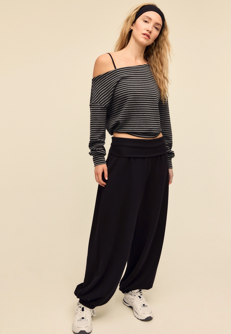 Толстовка с открытым плечом, мягкая на ощупь