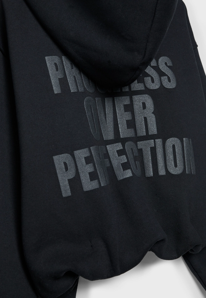 Толстовка-бомбер с принтованным капюшоном