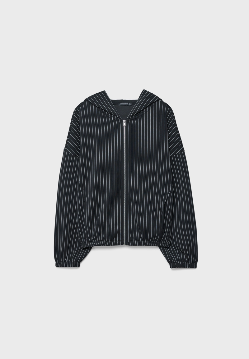 Толстовка в полоску из мягкой ткани