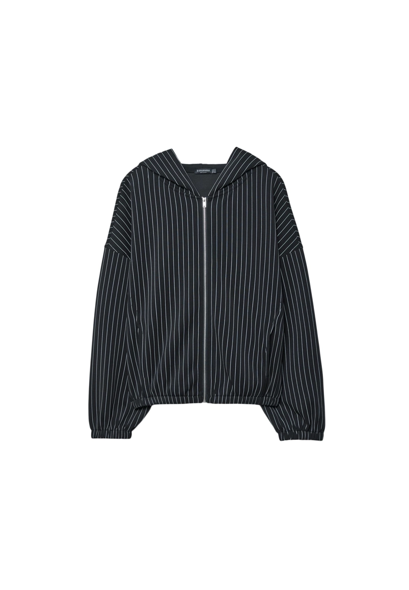 Толстовка в полоску из мягкой ткани