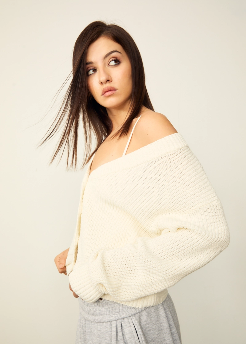 Вязаный кардиган на пуговицах