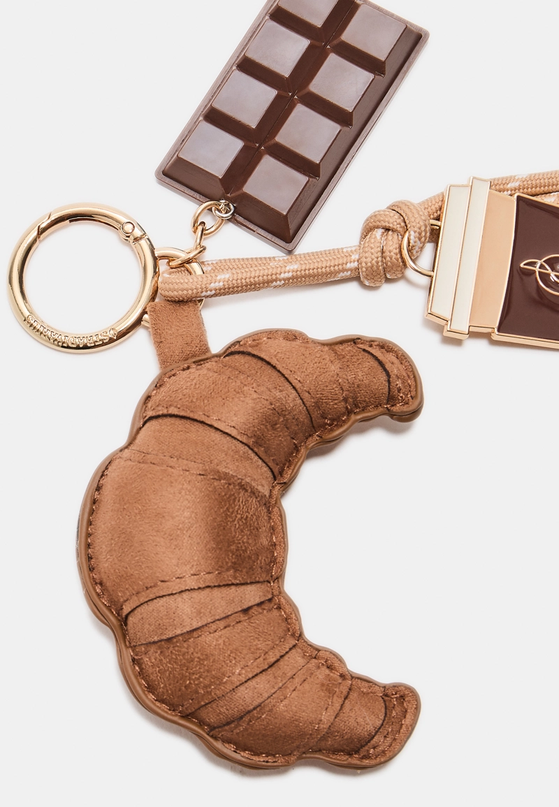 Брелок-подвеска «Кофе и круассан»