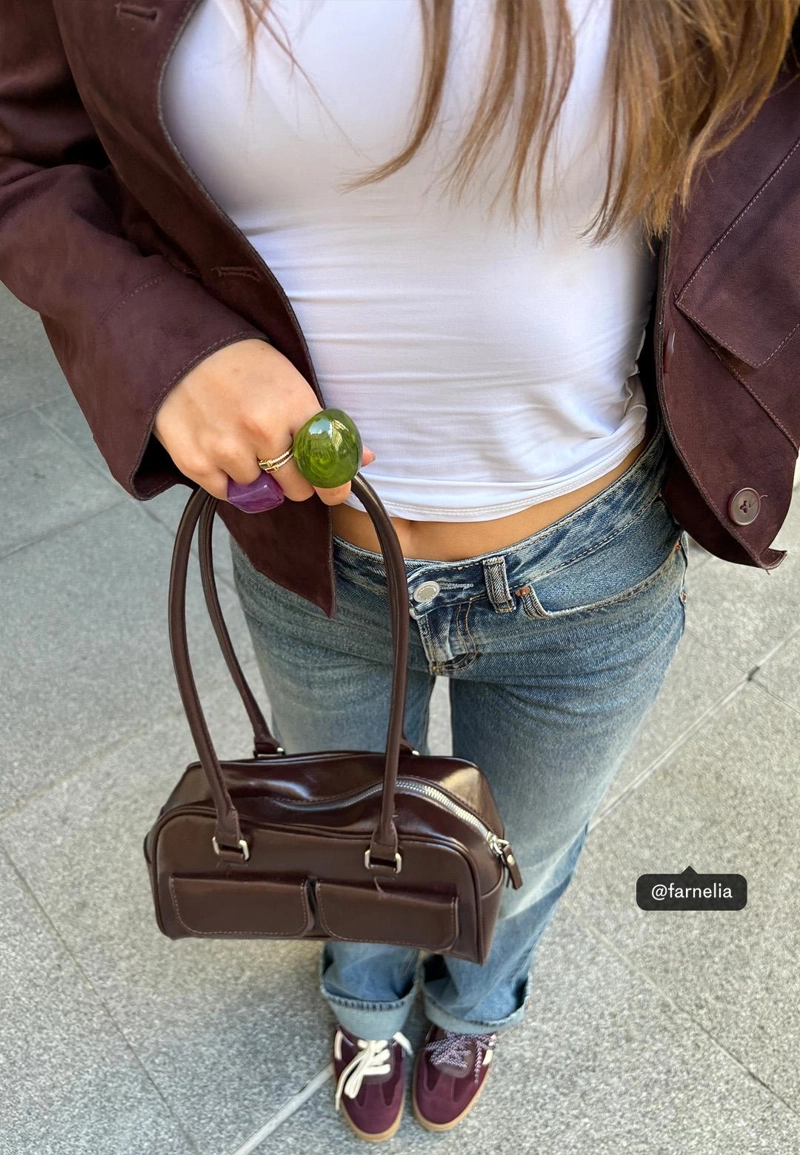 Куртка с карманами из искусственной замши