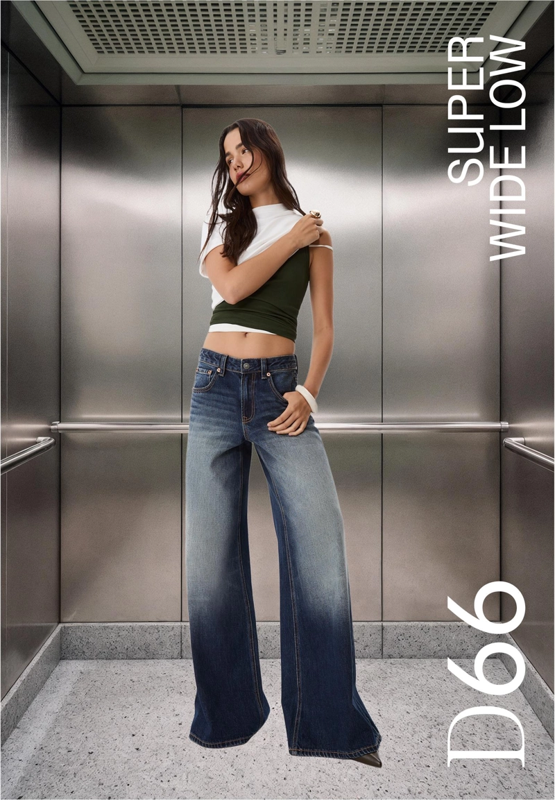 Джинсы D66 Super Wide с низкой посадкой
