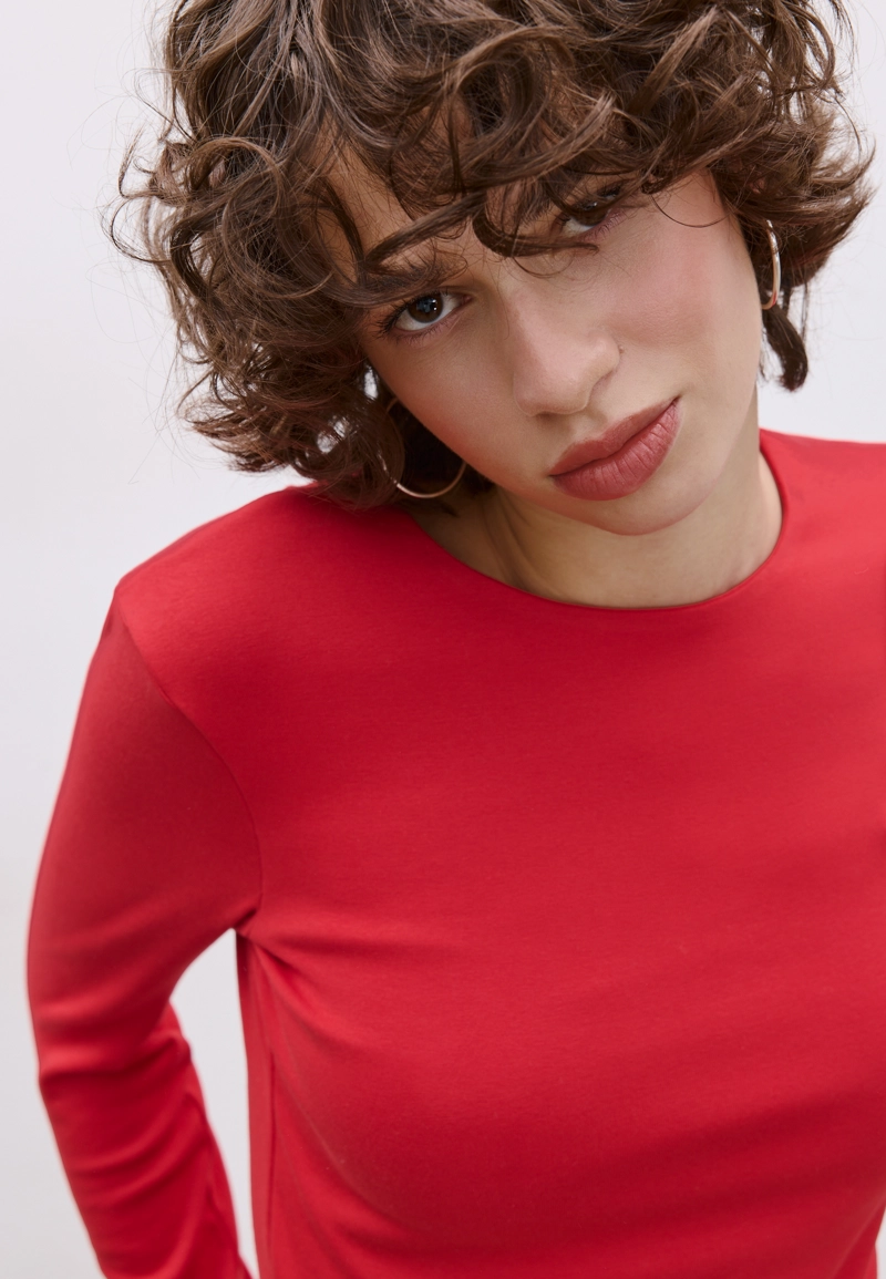 Базовая футболка с длинными рукавами