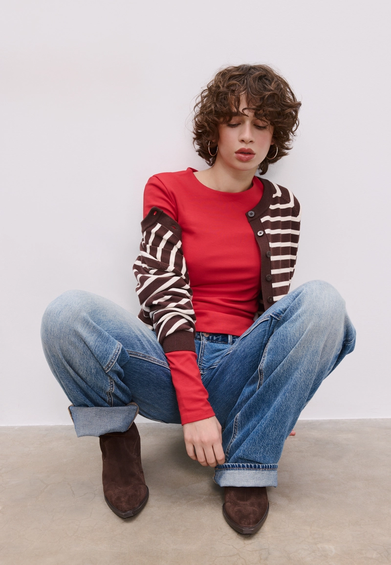 Базовая футболка с длинными рукавами