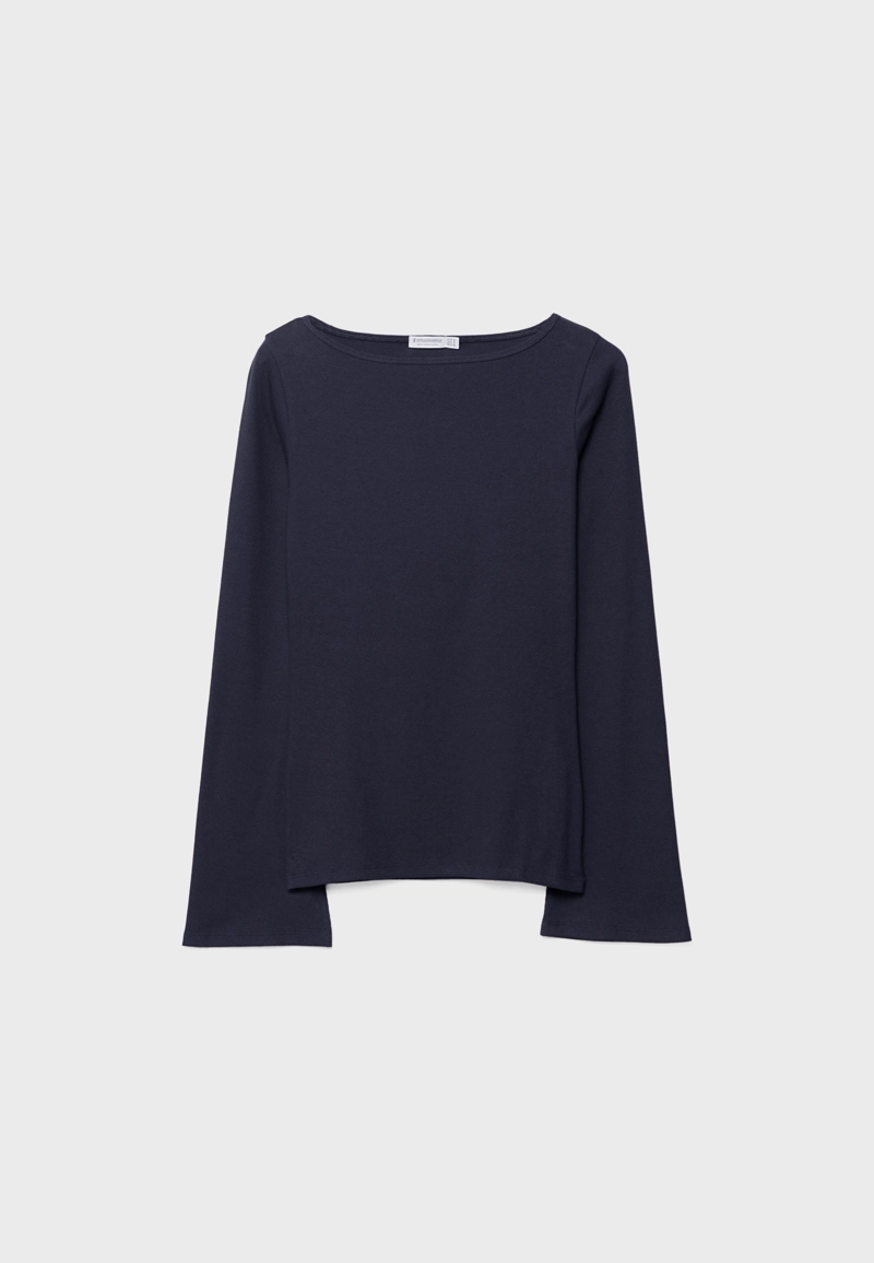 Базовая футболка с расклешенными рукавами