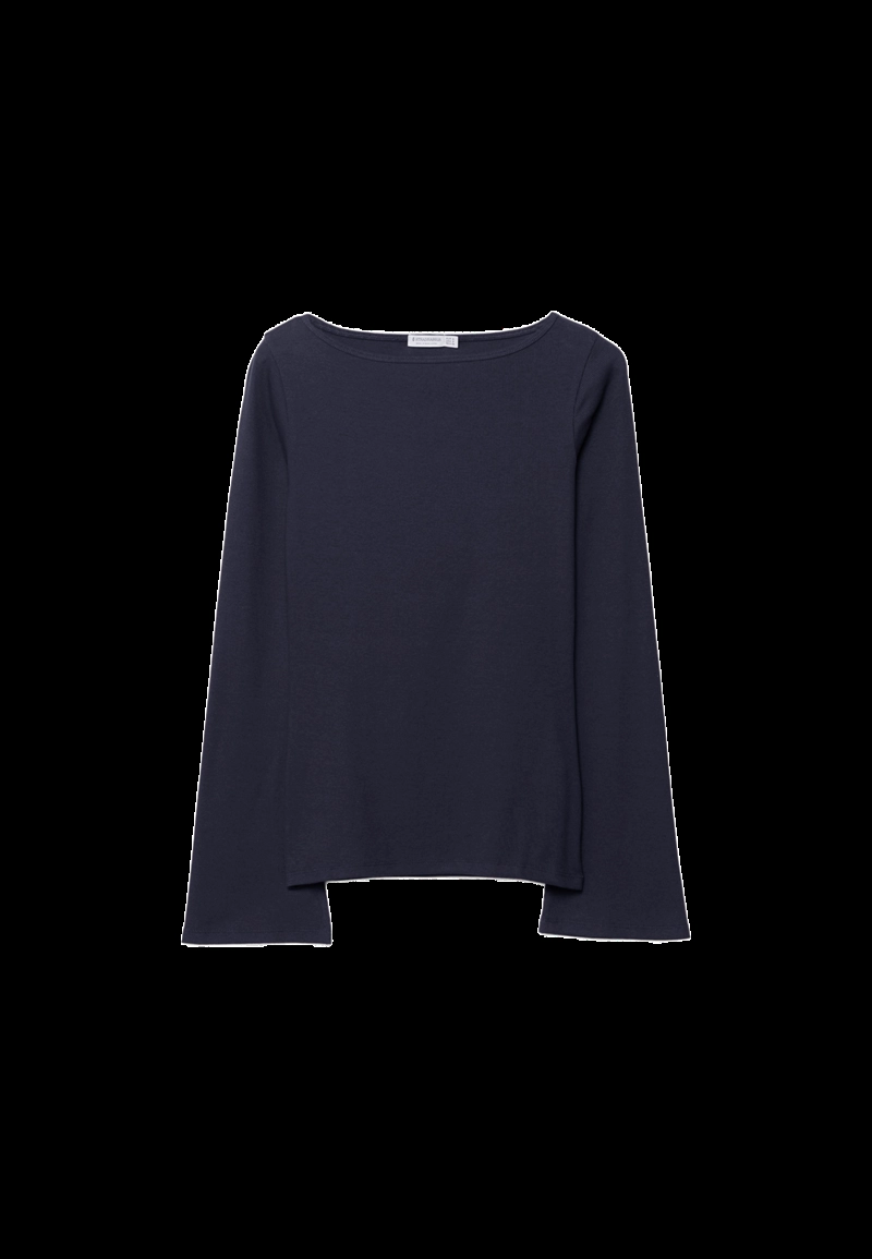 Базовая футболка с расклешенными рукавами