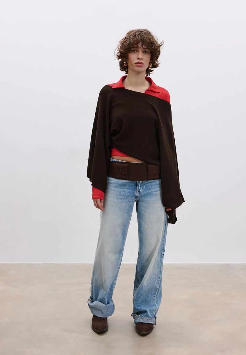 Накидка из трикотажа