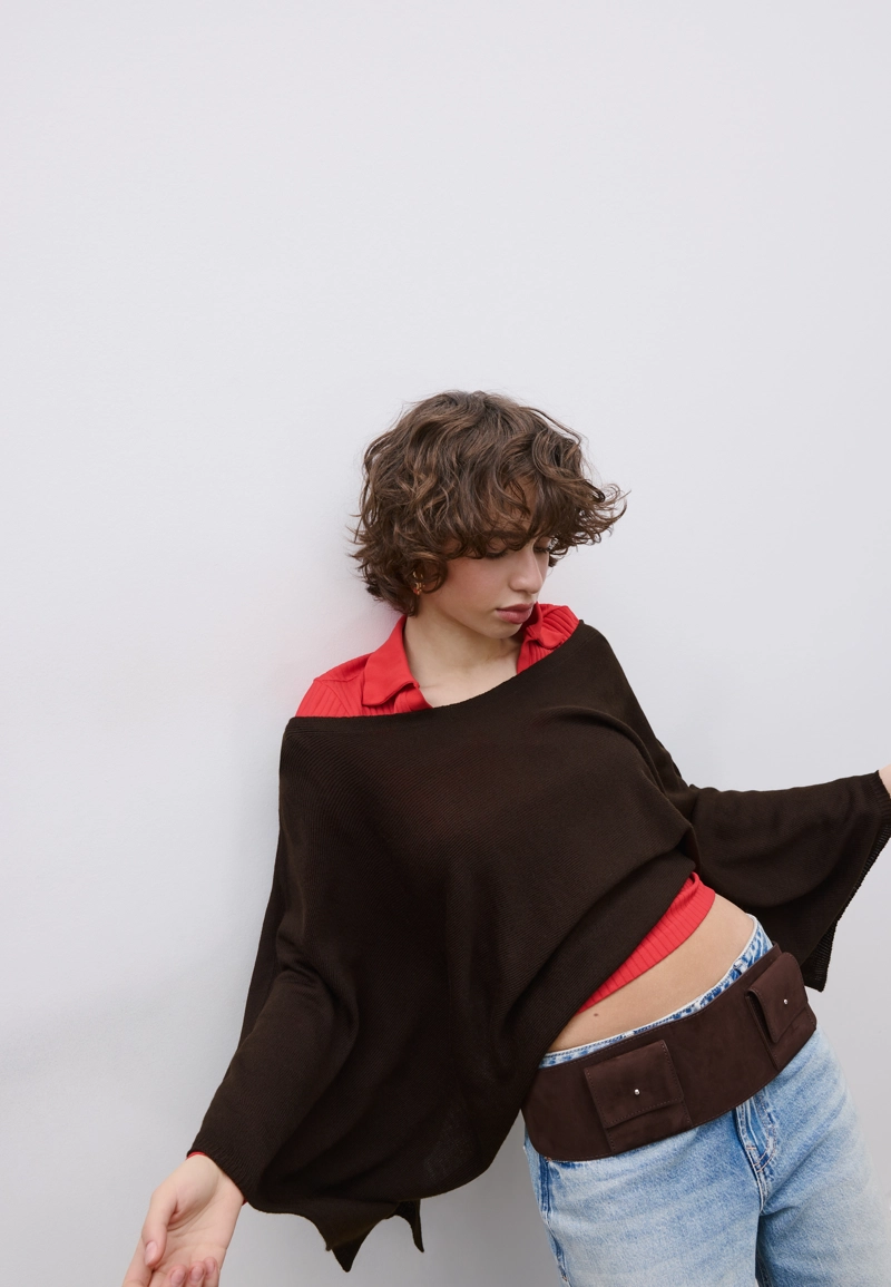 Накидка из трикотажа