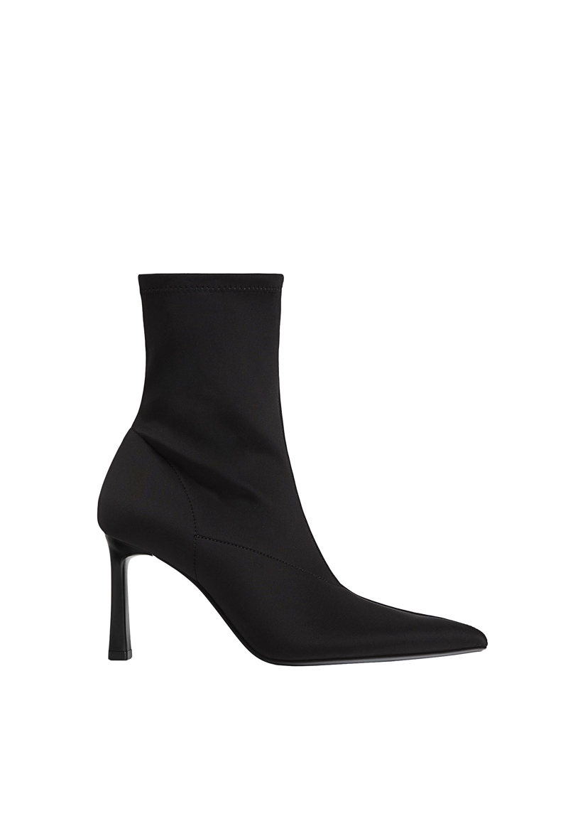 Тканевые ботильоны на шпильке