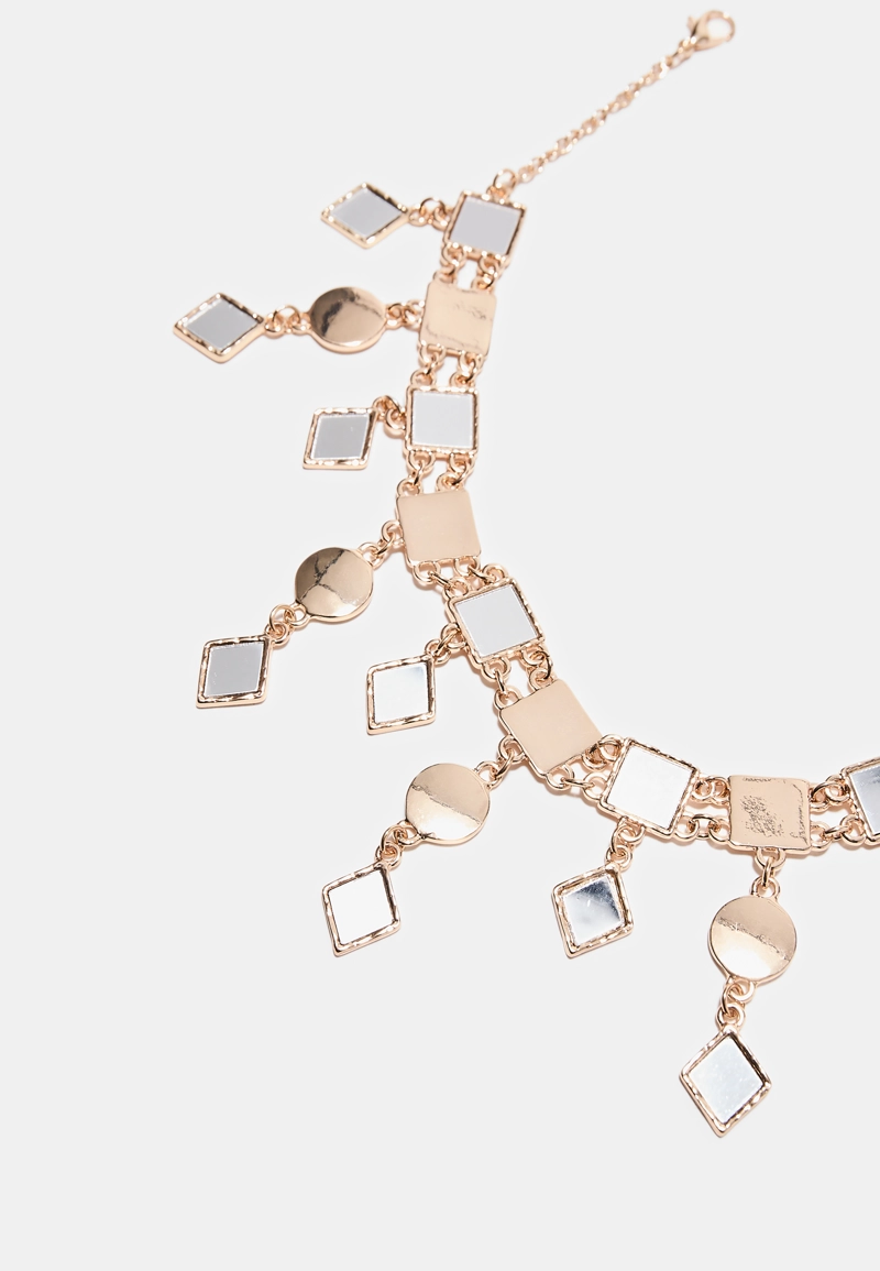 Колье-чокер с кристаллами