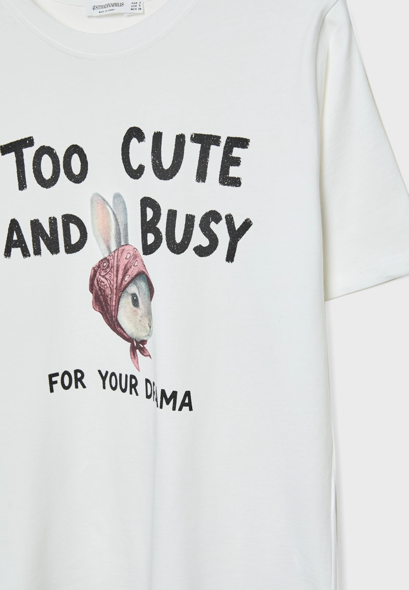 Рубашка классического кроя с кроликом