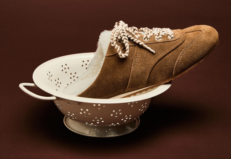 Кожаные тапочки без задников