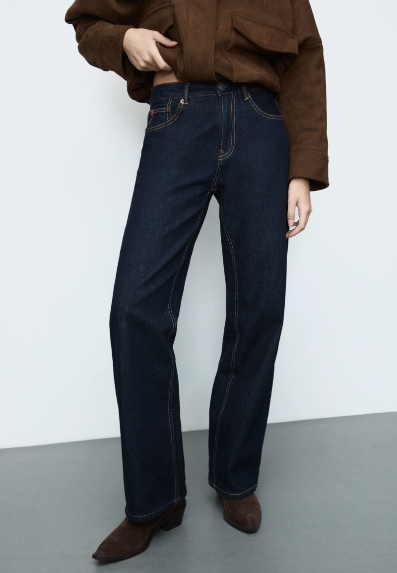 Джинсы прямого кроя