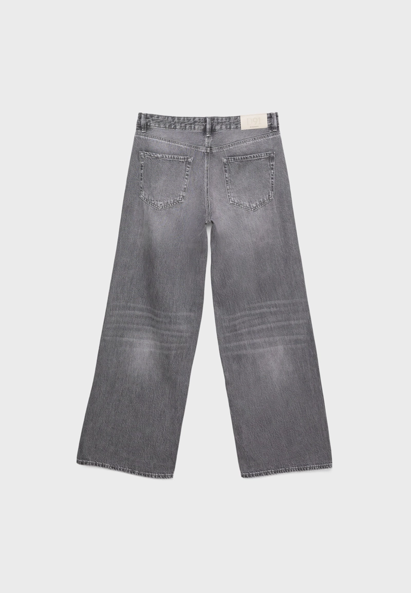 Джинсы D91 с низкой посадкой и широкими штанинами