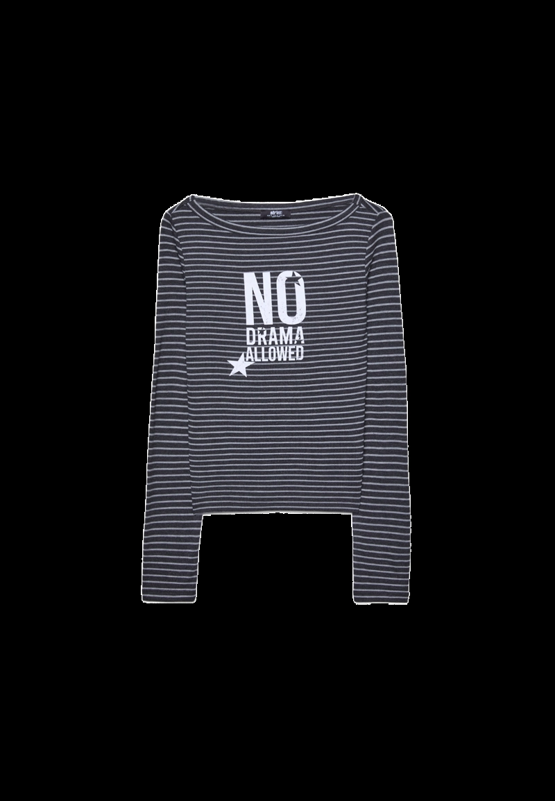 Футболка с вырезом «лодочка» и полосками