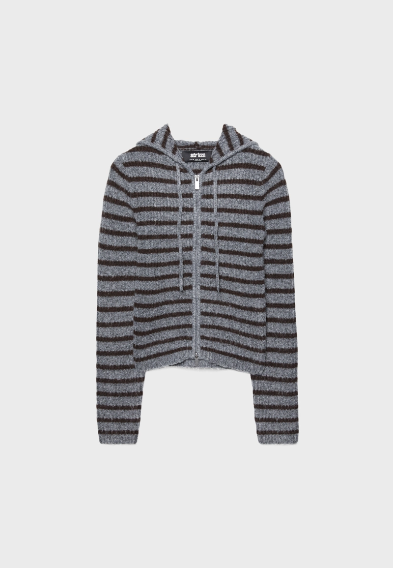 Трикотажный жакет на молнии