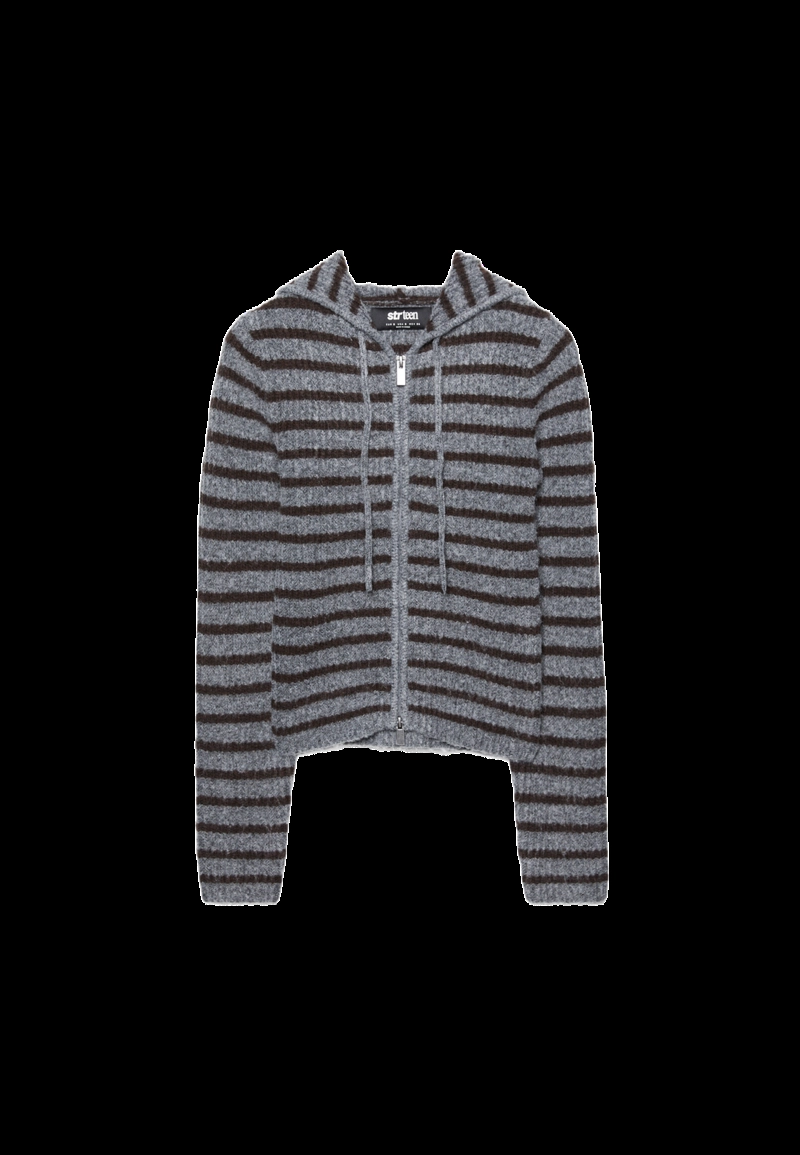 Трикотажный жакет на молнии