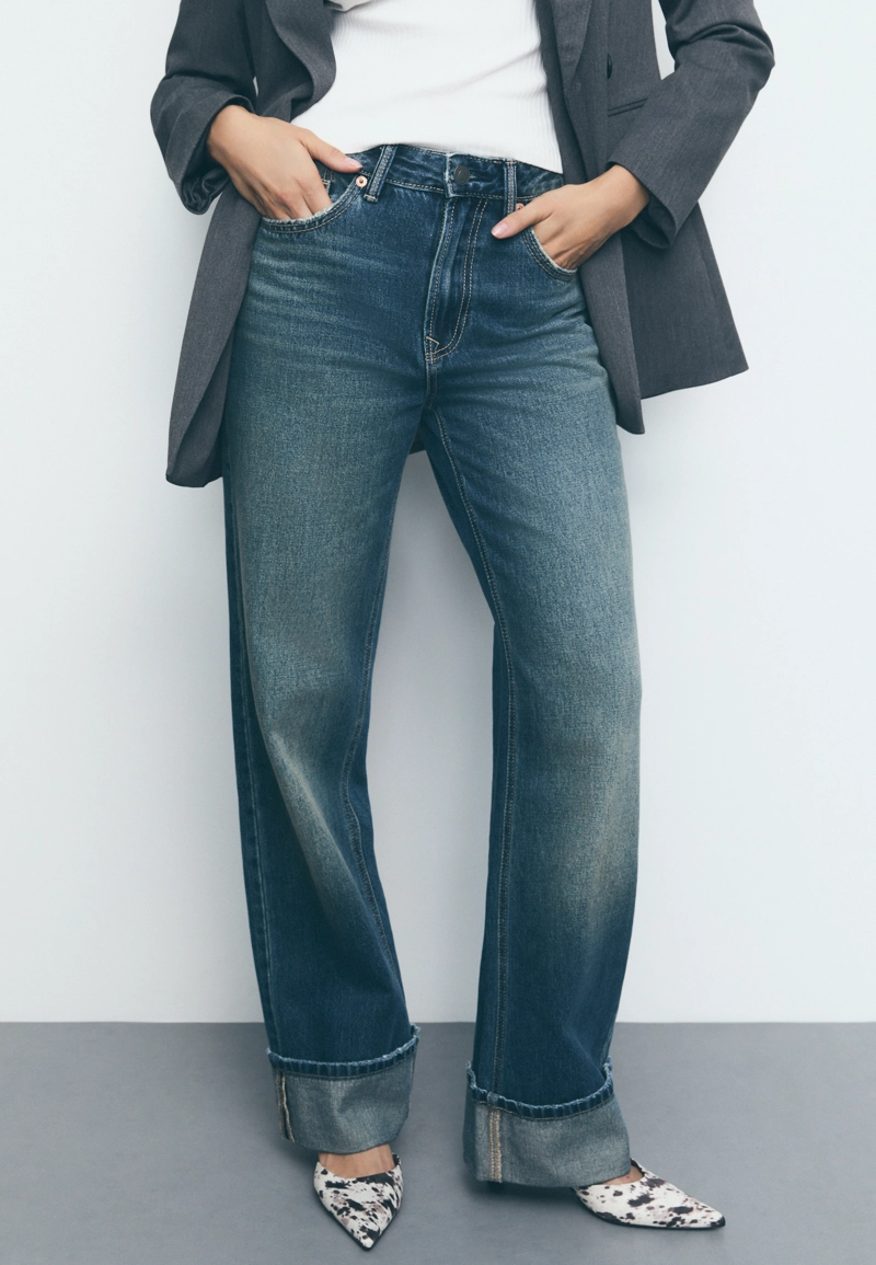 Джинсы прямого кроя