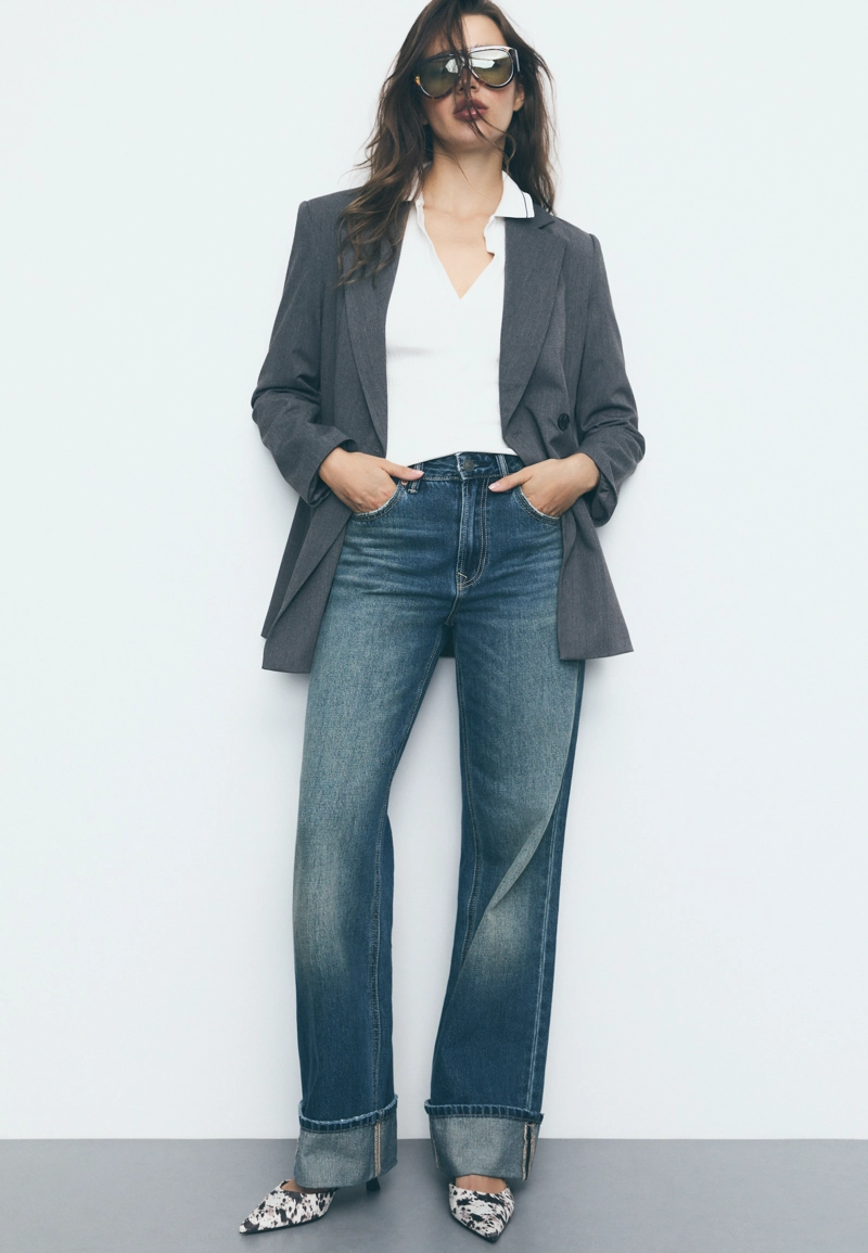 Джинсы прямого кроя