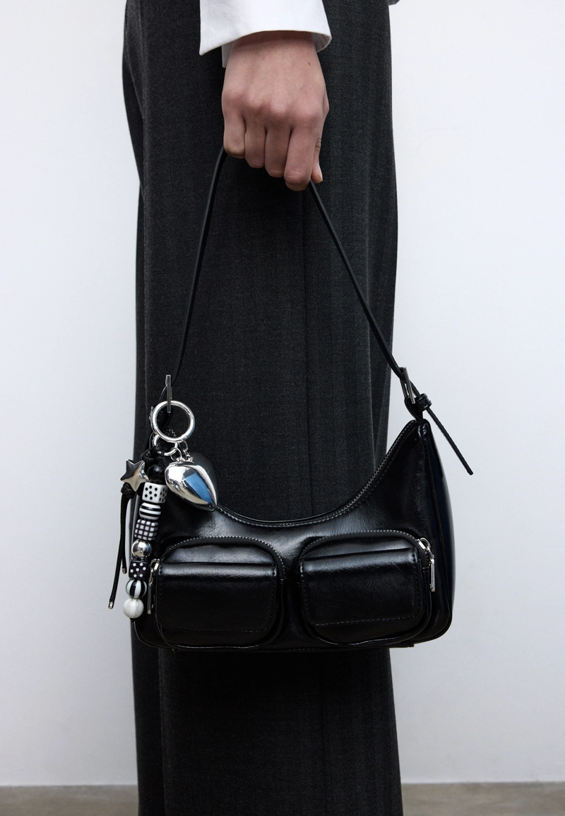 Брелок-подвеска «Сердце» с бусинами