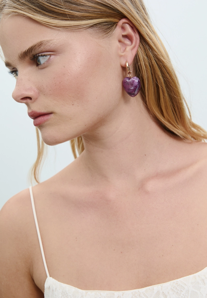 Серьги-сердечки