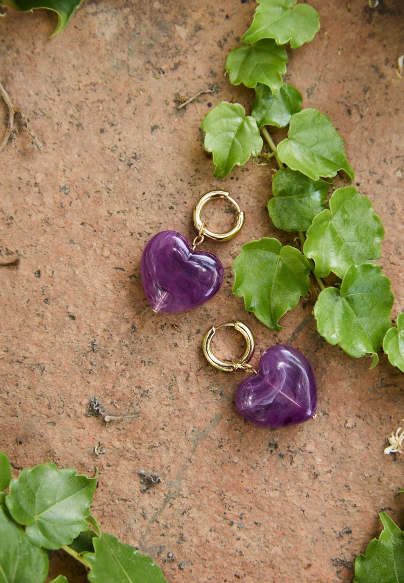 Серьги-сердечки