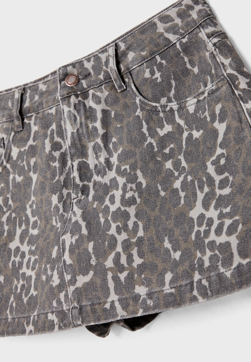 Юбка-брюки с принтом