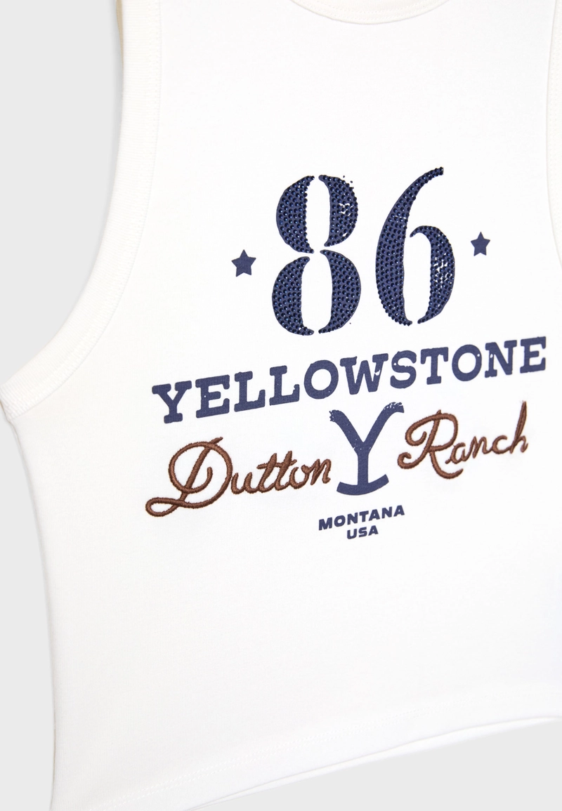 Укороченная футболка-борцовка Yellowstone