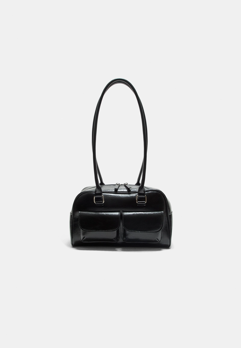 Сумка через плечо с карманами и длинной ручкой