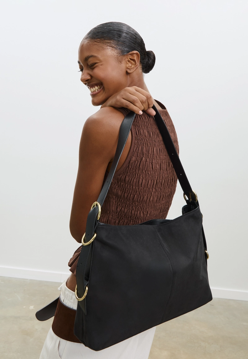 Сумка на плечо с кольцами