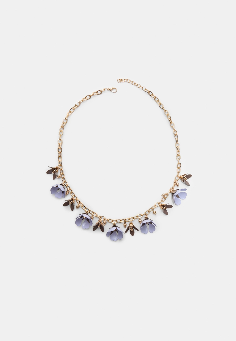 Ожерелье с подвесками-цветами