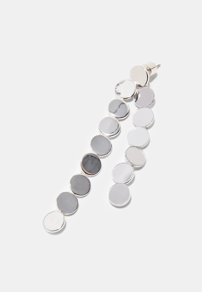 Длинные серьги с мини-кругами