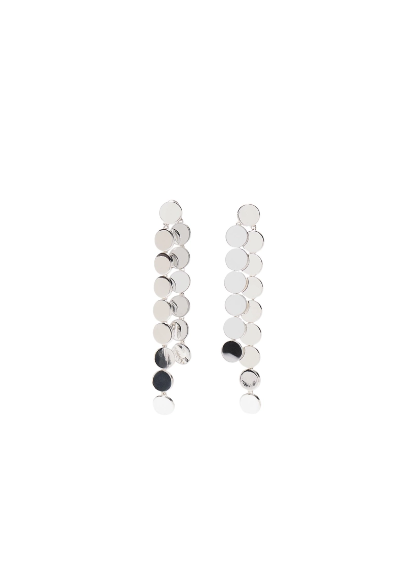 Длинные серьги с мини-кругами