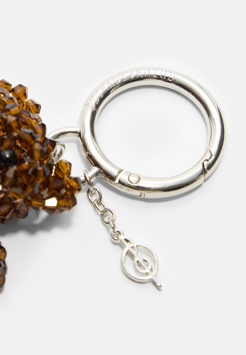 Брелок-подвеска в виде мишки с бусинами