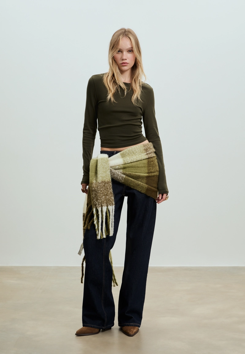 Шарф в клетку