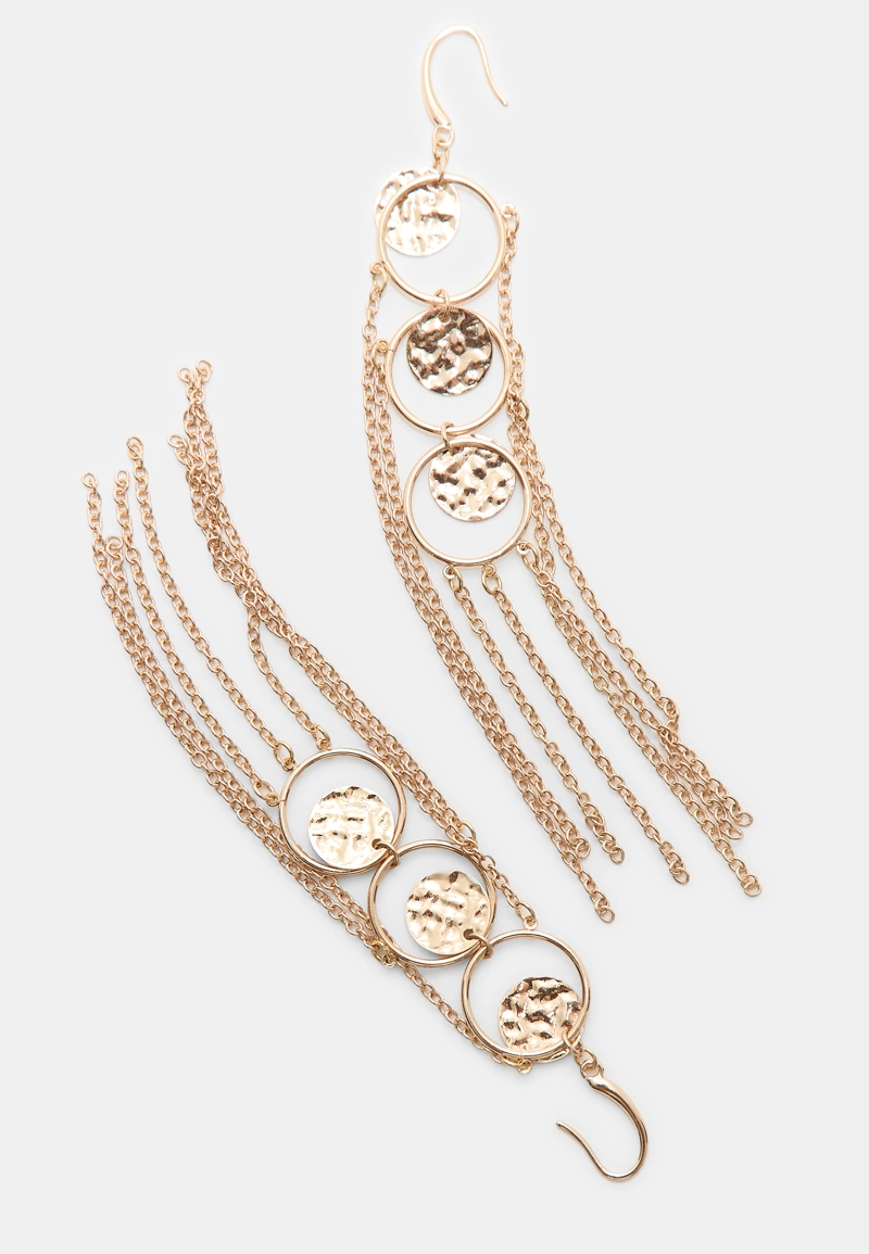 Длинные серьги-цепочки