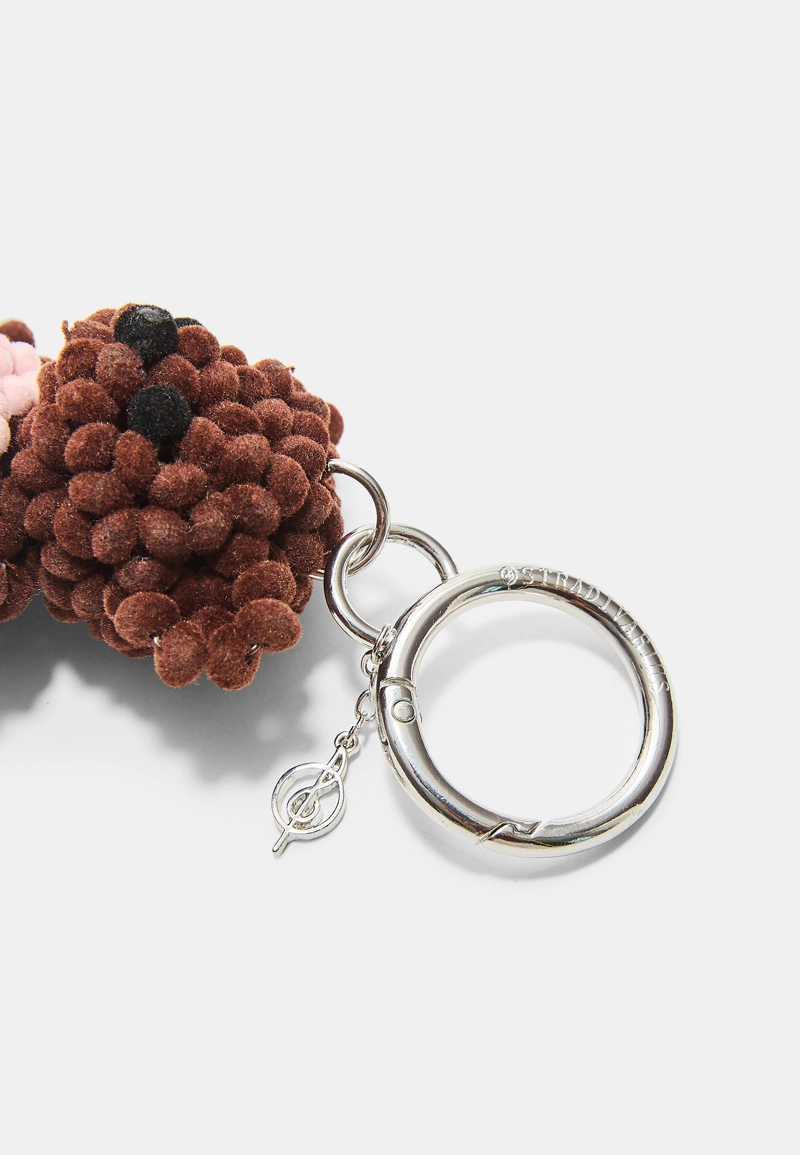 Брелок для ключей в виде большого медведя