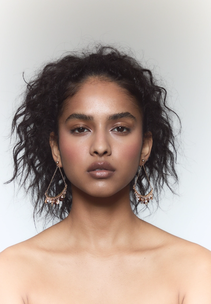 Мини-серьги с бусинами