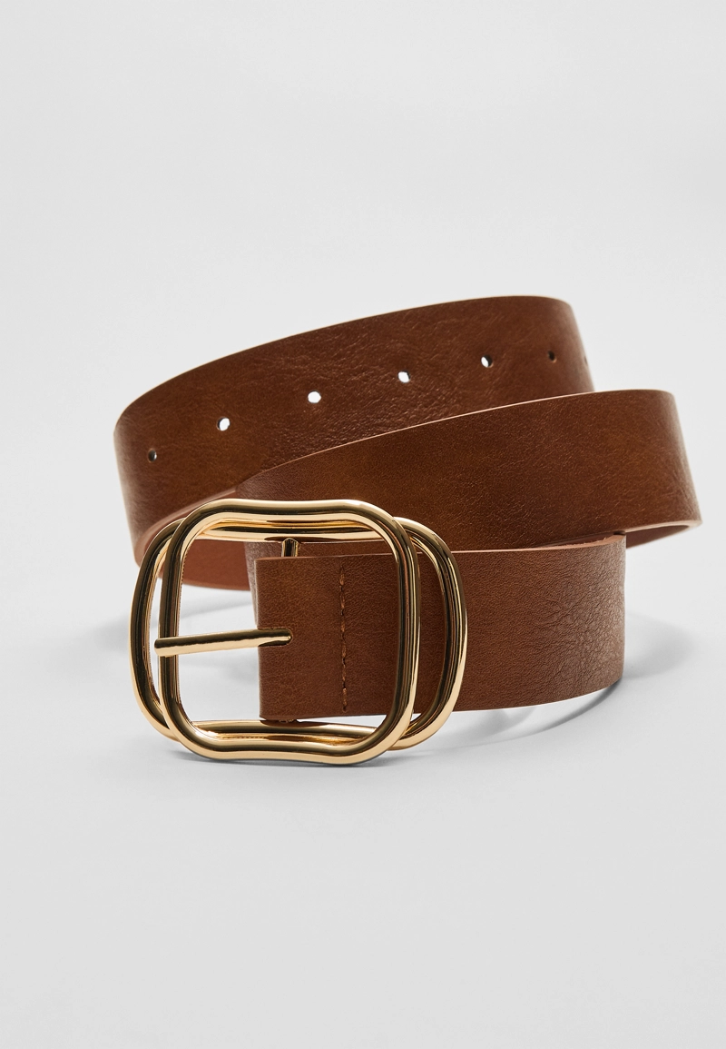 Ремень с накладной пряжкой