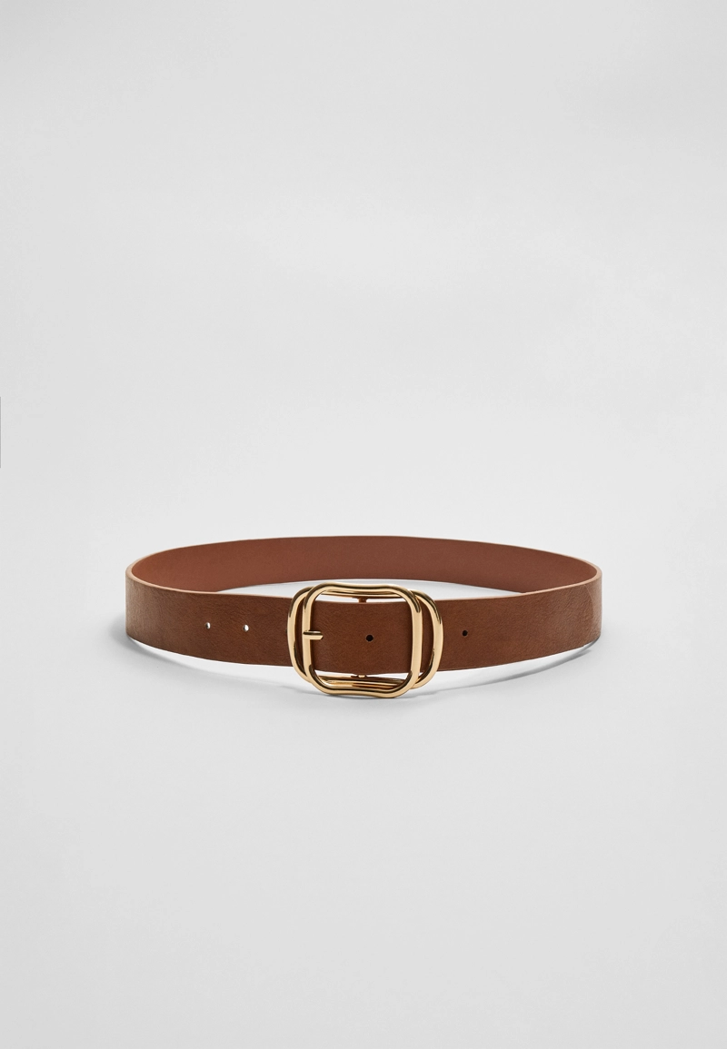 Ремень с накладной пряжкой