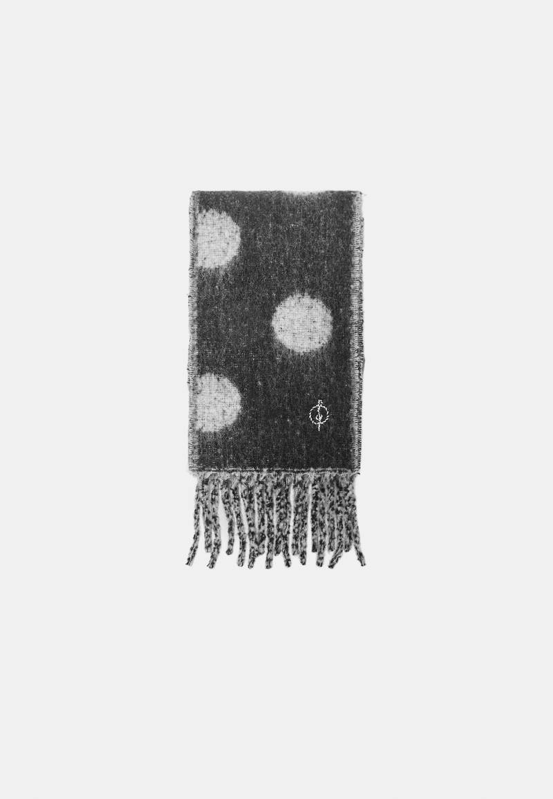 Шарф в горошек