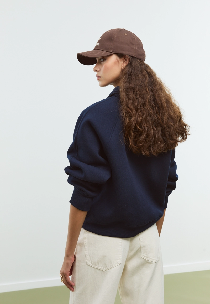 Толстовка-поло на пуговицах