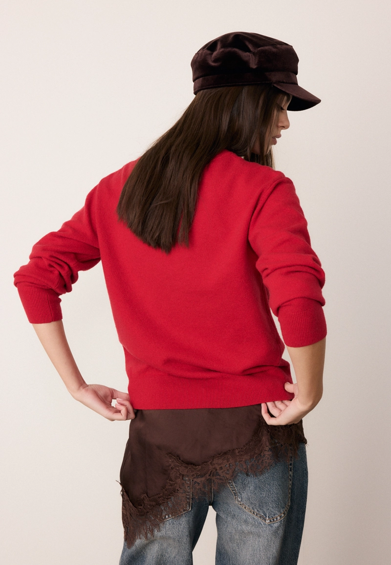 Базовый свитер из мягкого трикотажа